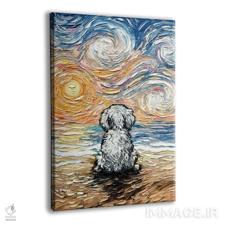 تابلو روزهای ساحلی اثر آجا تریر - نمای پرسپکتیو محصول