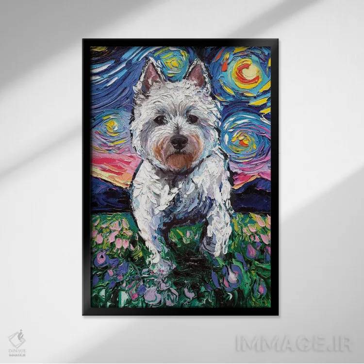 تابلو شب وستی ۲ اثر آجا تریر - نمای قابدار مشکی