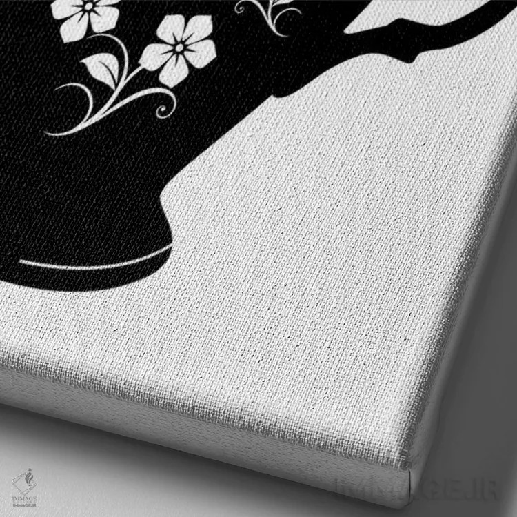 تابلو شیرجه در فنجان چای اثر امی و کورت برلین - نمای نزدیک بافت بوم