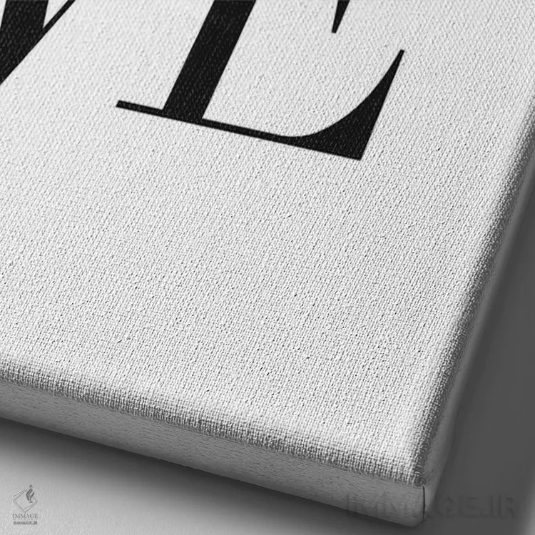 تابلو عشق بیپایان اثر امی و کورت برلین - نمای نزدیک بافت بوم