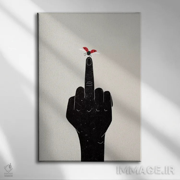 تابلو کفشدوزک اثر امی و کورت برلین - نمای روبهرو روی دیوار