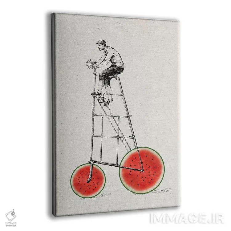 تابلو دوچرخه طالبی اثر امی و کورت برلین - نمای پرسپکتیو محصول