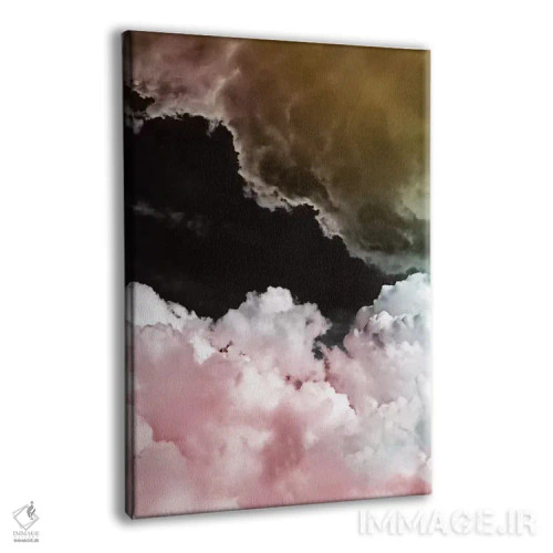 تابلو ابرهای صورتی اثر امی و کورت برلین - نمای پرسپکتیو محصول