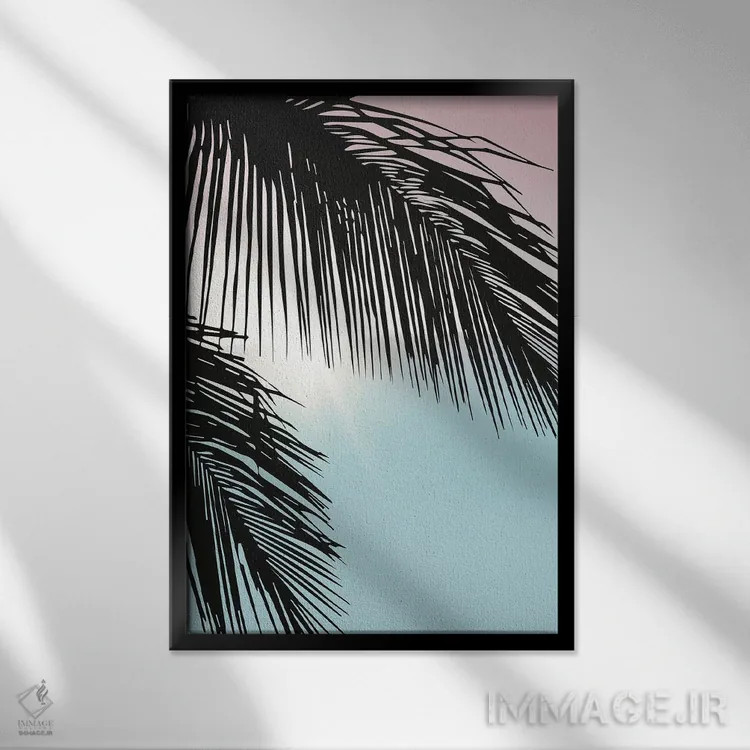 تابلو آلوها (سلام یا خداحافظی هاوایی) اثر امی و کورت برلین - نمای قابدار مشکی