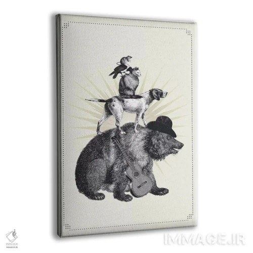 تابلو موسیقیدانان شهر برلین (ارجاع به قصه آلمانی) اثر امی و کورت برلین - نمای پرسپکتیو محصول