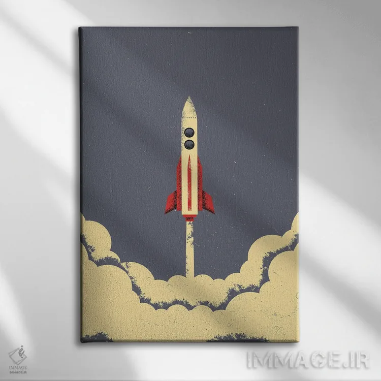 تابلو موشک اثر امر کاریچ - نمای روبهرو روی دیوار