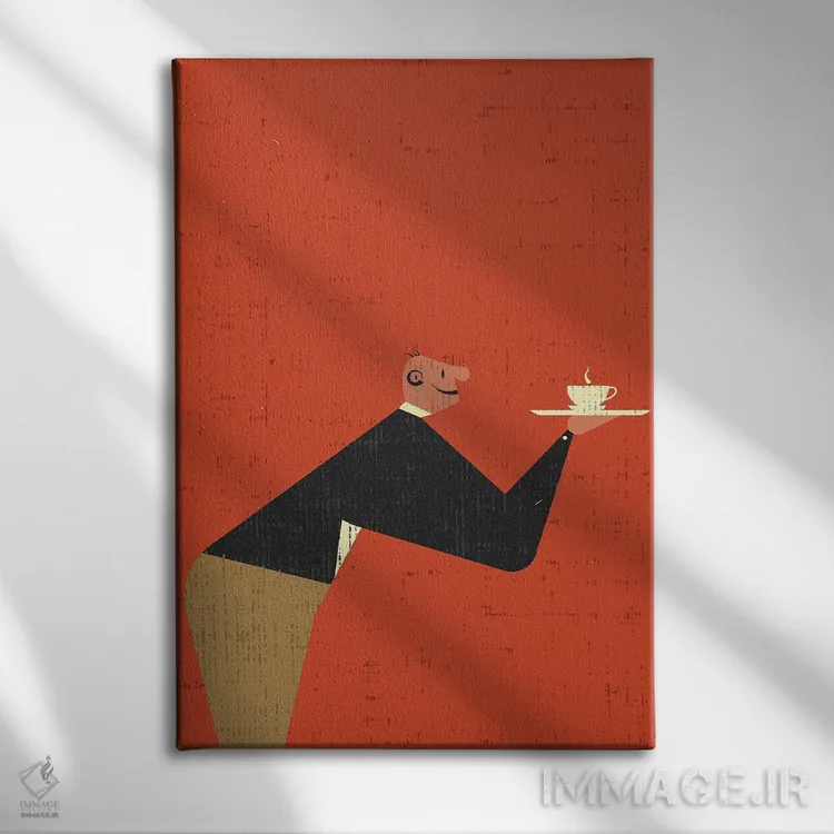 تابلو گارسون اثر امر کاریچ - نمای روبهرو روی دیوار