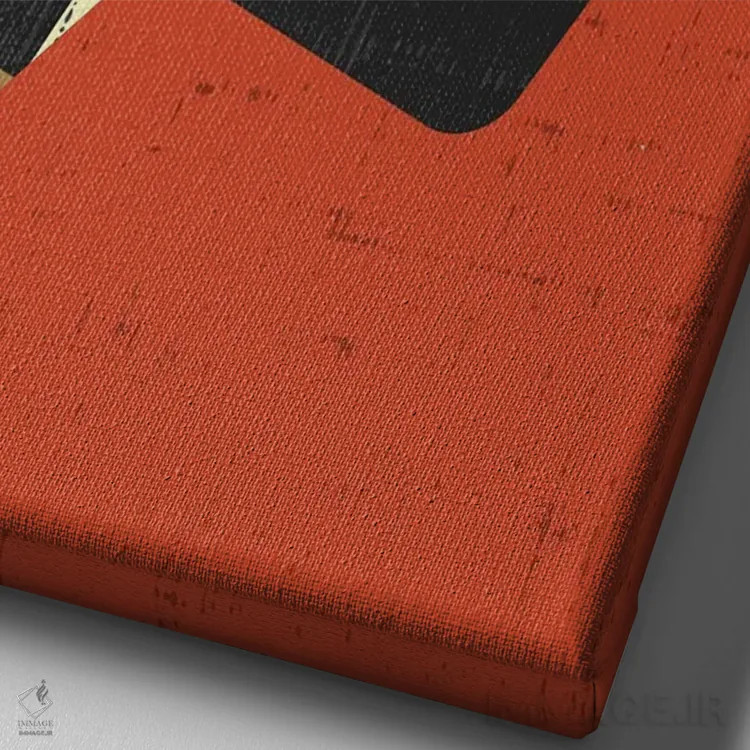 تابلو گارسون اثر امر کاریچ - نمای نزدیک بافت بوم