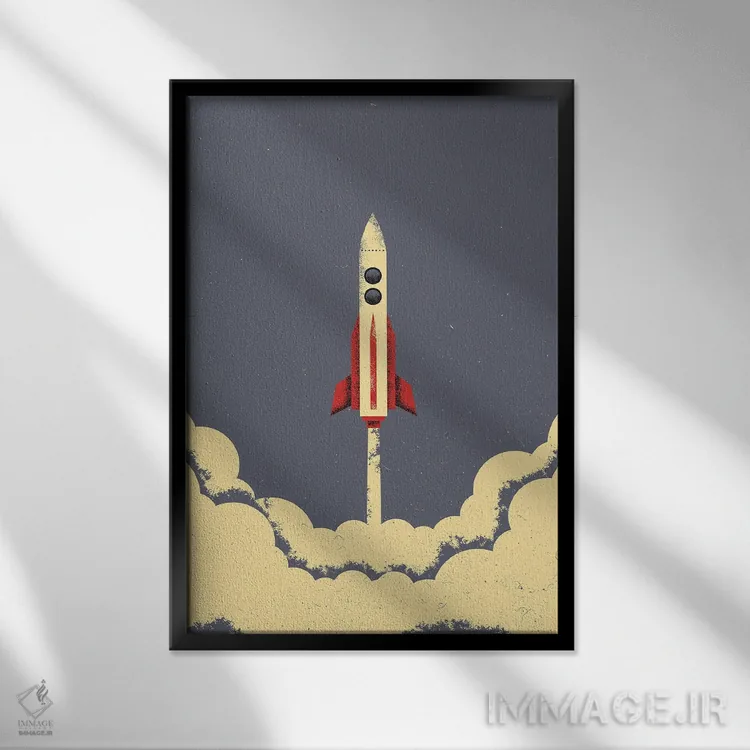 تابلو موشک اثر امر کاریچ - نمای قابدار مشکی