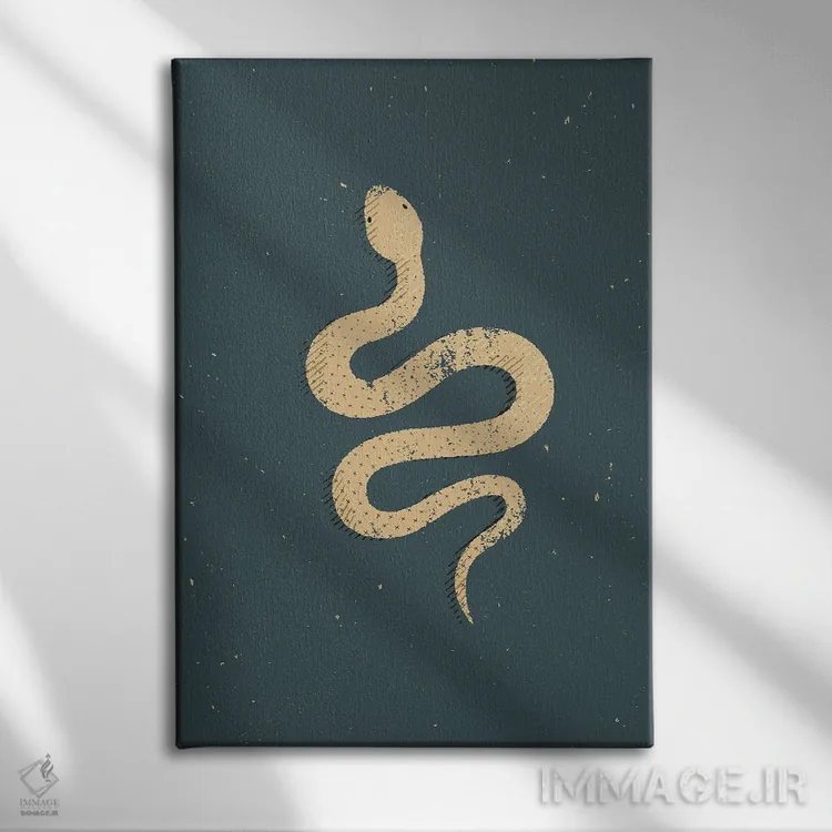 تابلو مار سفید اثر امر کاریچ - نمای روبهرو روی دیوار