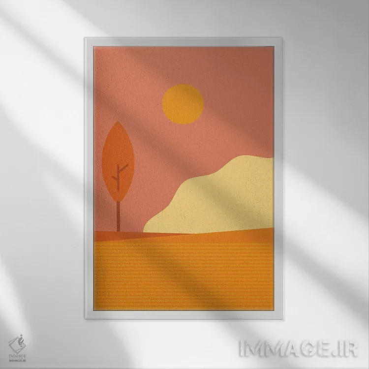 تابلو سپتامبر (ماه) اثر امر کاریچ - نمای قابدار سفید