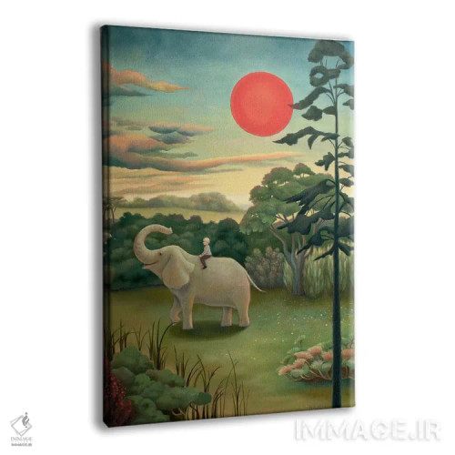 تابلو زیر خورشید سرخ اثر آنتوانت کلی - نمای پرسپکتیو محصول