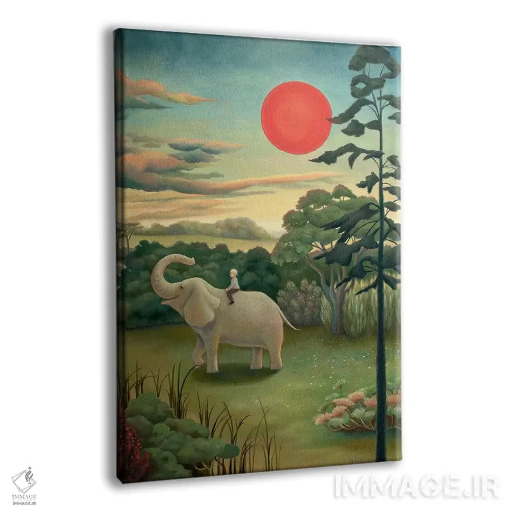 تابلو زیر خورشید سرخ اثر آنتوانت کلی - نمای پرسپکتیو محصول