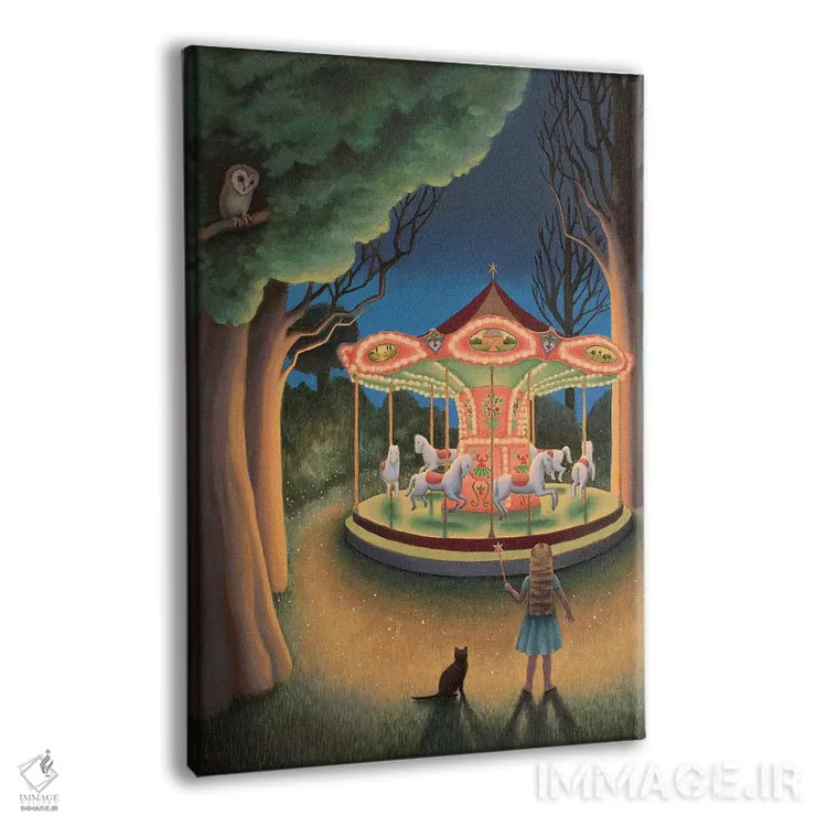 تابلو چرخوفلک شبانه اثر آنتوانت کلی - نمای پرسپکتیو محصول