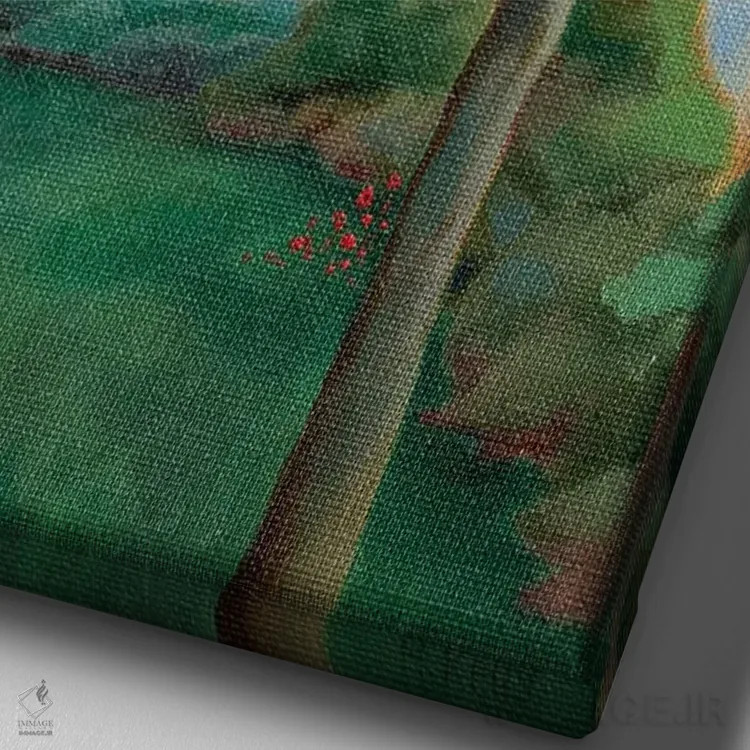 تابلو درون، بیرون اثر آنتوانت کلی - نمای نزدیک بافت بوم