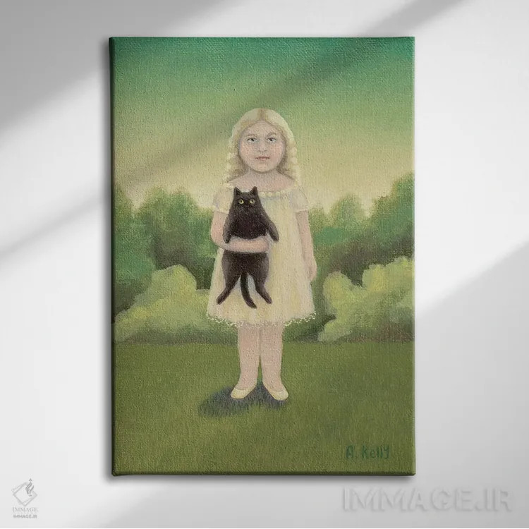 تابلو آگوستوس و آربلا اثر آنتوانت کلی - نمای روبهرو روی دیوار