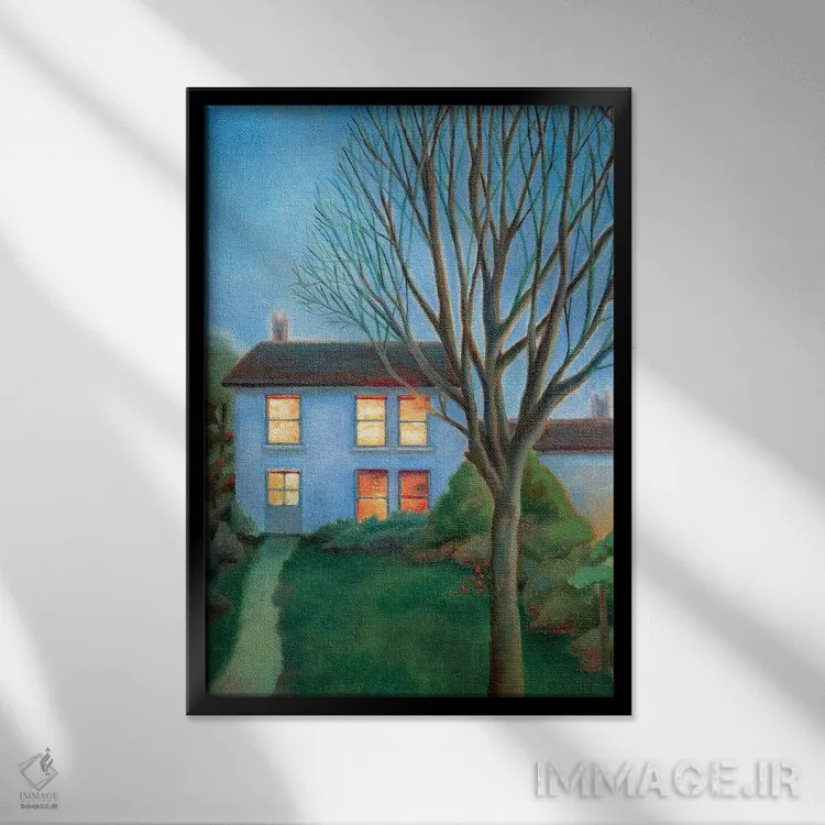 تابلو درون، بیرون اثر آنتوانت کلی - نمای قابدار مشکی