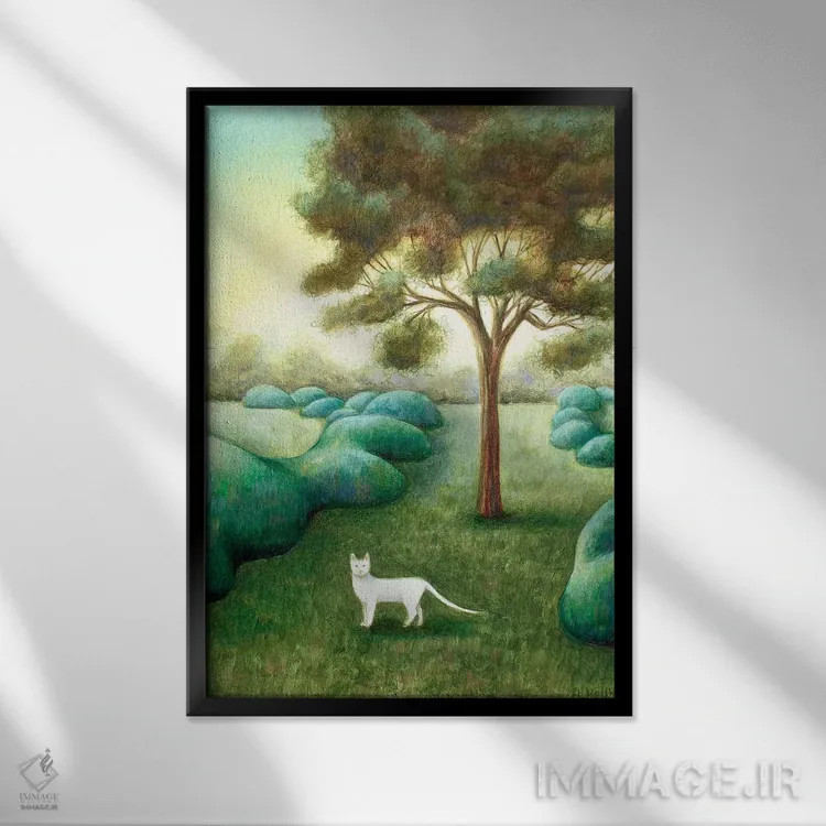 تابلو مسیر اثر آنتوانت کلی - نمای قابدار مشکی