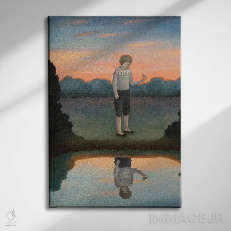 تابلو انعکاس اثر آنتوانت کلی - نمای روبهرو روی دیوار