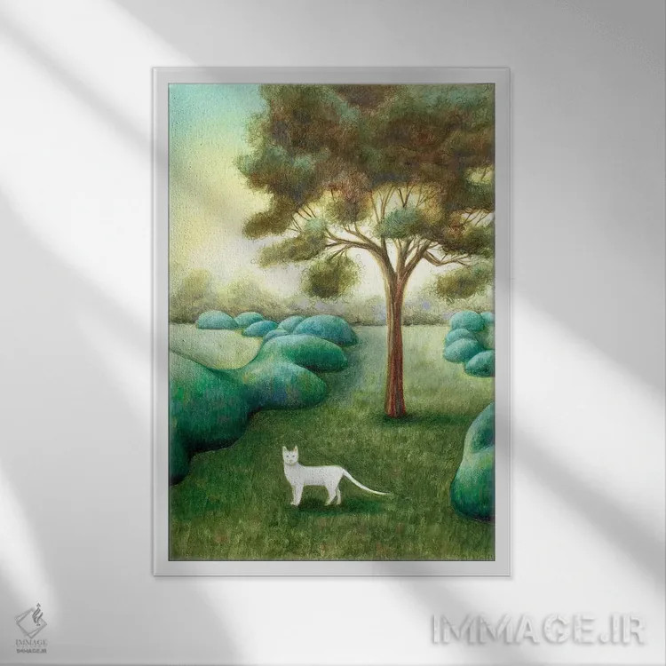 تابلو مسیر اثر آنتوانت کلی - نمای قابدار سفید