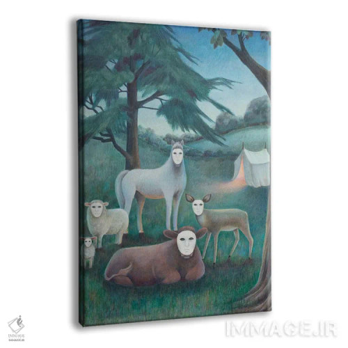 تابلو شبی عجیب اثر آنتوانت کلی - نمای پرسپکتیو محصول