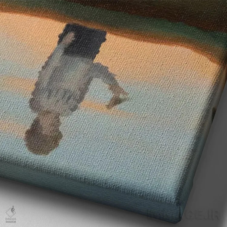 تابلو انعکاس اثر آنتوانت کلی - نمای نزدیک بافت بوم