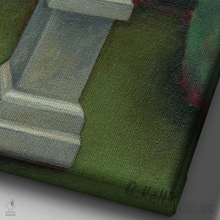 تابلو حکشده در سنگ اثر آنتوانت کلی - نمای نزدیک بافت بوم