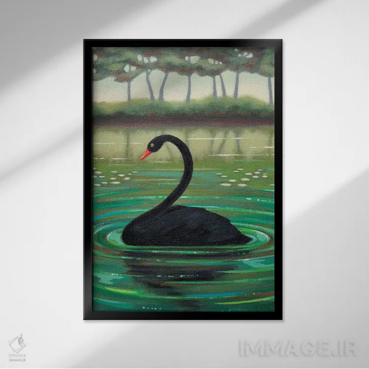 تابلو قوی سیاه اثر آنتوانت کلی - نمای قابدار مشکی