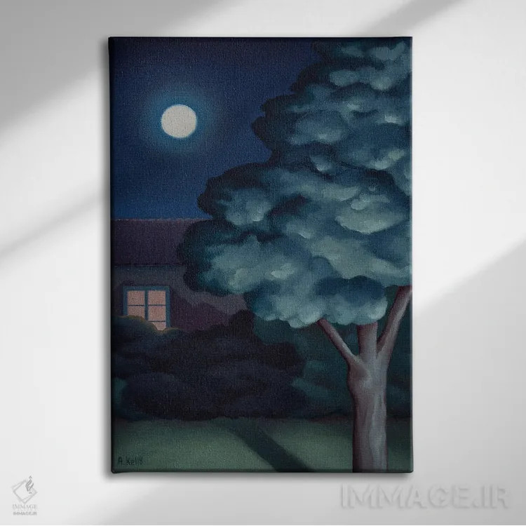 تابلو لطفا به خانه برگرد اثر آنتوانت کلی - نمای روبهرو روی دیوار