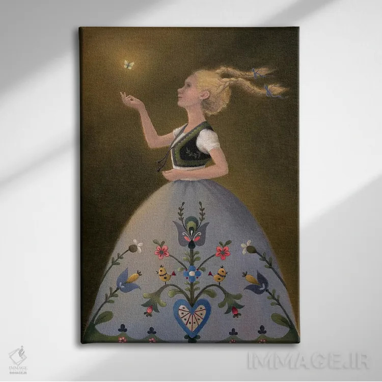 تابلو افسون اثر آنتوانت کلی - نمای روبهرو روی دیوار