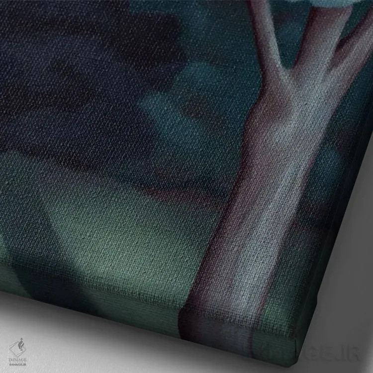 تابلو لطفا به خانه برگرد اثر آنتوانت کلی - نمای نزدیک بافت بوم