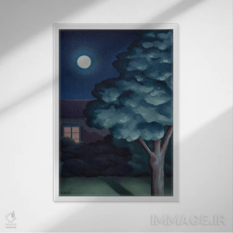 تابلو لطفا به خانه برگرد اثر آنتوانت کلی - نمای قابدار سفید