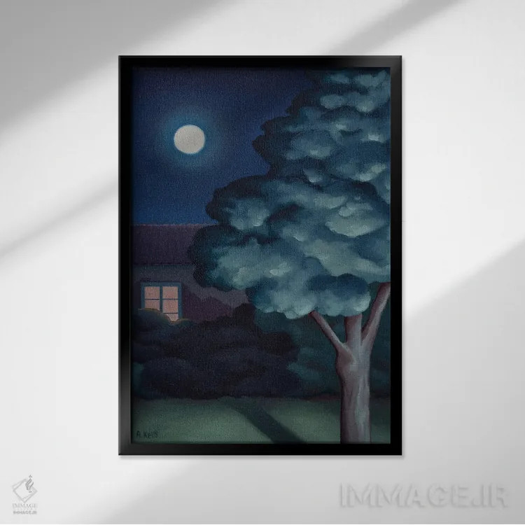 تابلو لطفا به خانه برگرد اثر آنتوانت کلی - نمای قابدار مشکی