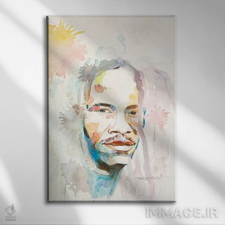 تابلو بدون عنوان اثر آکینتایو آکینتوبی - نمای روبهرو روی دیوار