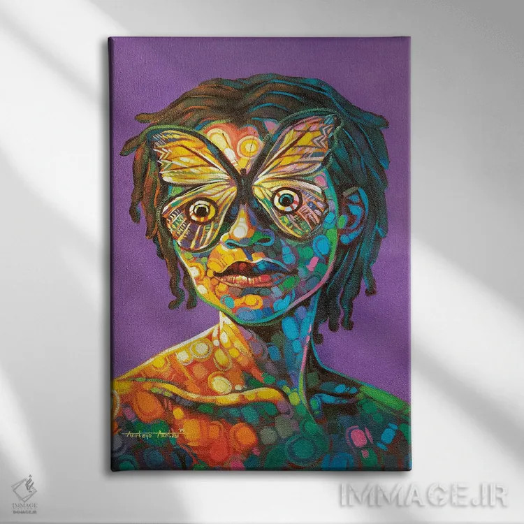 تابلو بدون عنوان III اثر آکینتایو آکینتوبی - نمای روبهرو روی دیوار