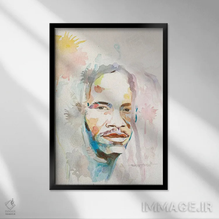 تابلو بدون عنوان اثر آکینتایو آکینتوبی - نمای قابدار مشکی