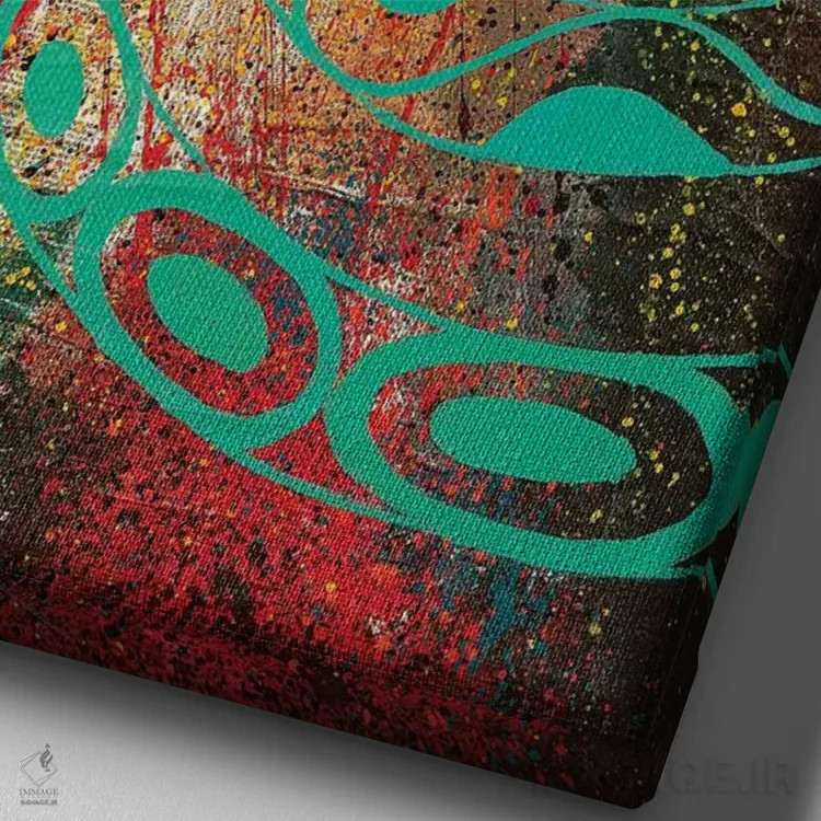 تابلو وینتیج (سبک قدیمی) اثر آکینتایو آکینتوبی - نمای نزدیک بافت بوم