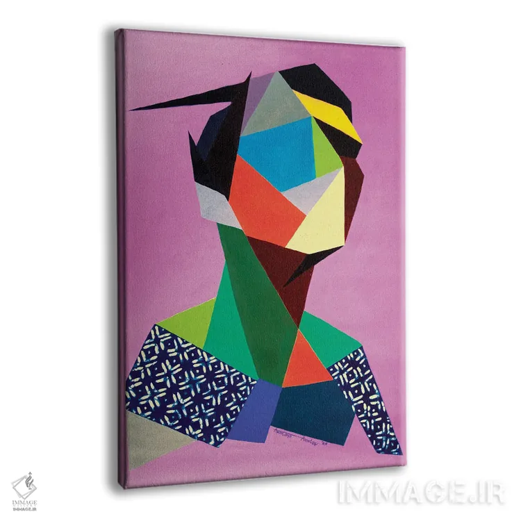 تابلو موو (رنگ یاسی کمرنگ) اثر آکینتایو آکینتوبی - نمای پرسپکتیو محصول