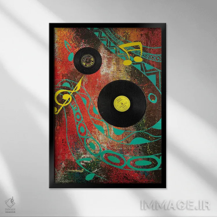 تابلو وینتیج (سبک قدیمی) اثر آکینتایو آکینتوبی - نمای قابدار مشکی