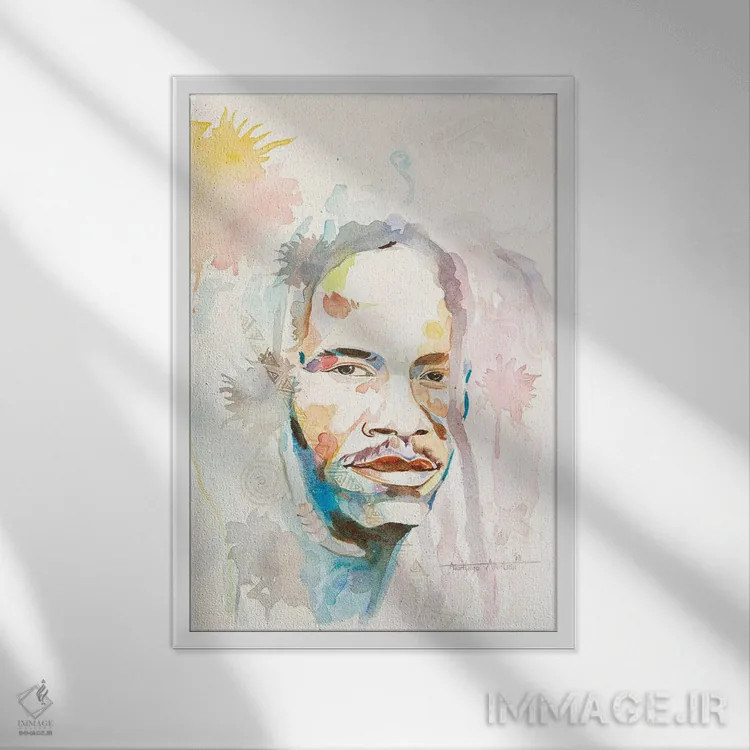 تابلو بدون عنوان اثر آکینتایو آکینتوبی - نمای قابدار سفید