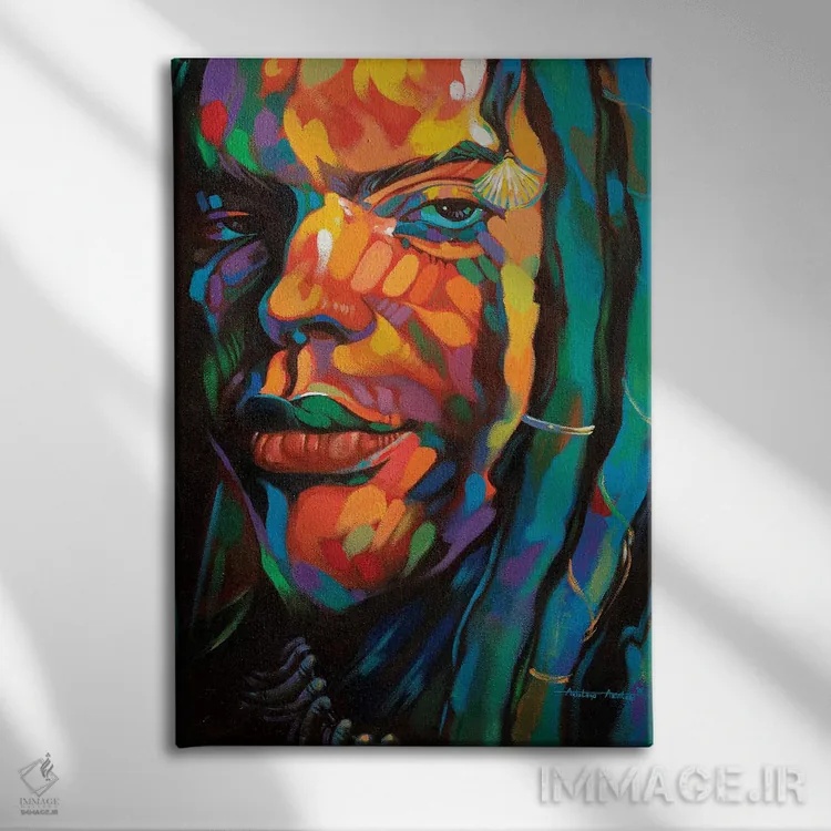 تابلو نگاه اثر آکینتایو آکینتوبی - نمای روبهرو روی دیوار