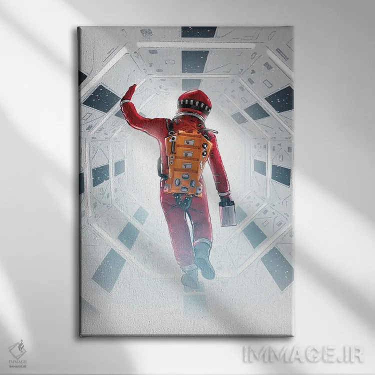 تابلو ادیسه فضایی 2001 (فیلم) اثر نیکیتا آباکوموف - نمای روبهرو روی دیوار