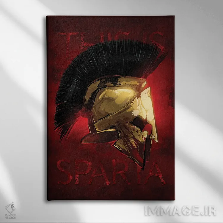 تابلو اسپارتا (یونان باستان) اثر نیکیتا آباکوموف - نمای روبهرو روی دیوار
