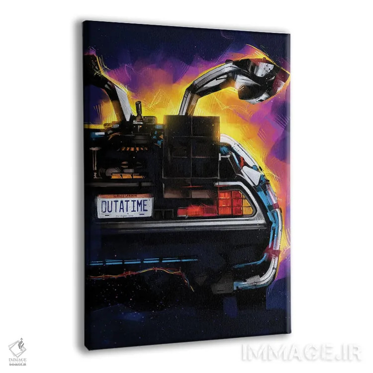 تابلو دلورین (خودرو کلاسیک) اثر نیکیتا آباکوموف - نمای پرسپکتیو محصول