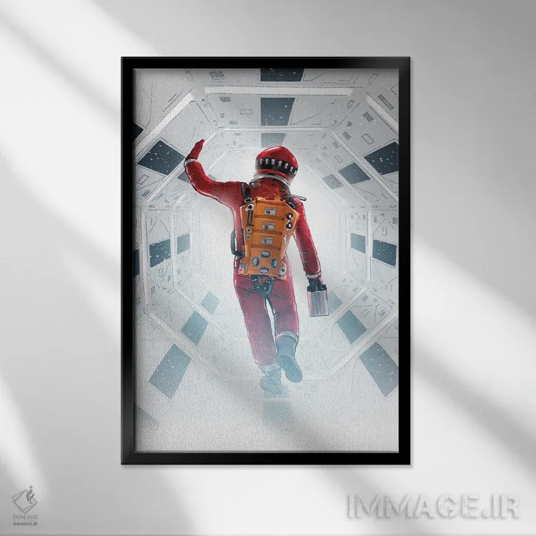 تابلو ادیسه فضایی 2001 (فیلم) اثر نیکیتا آباکوموف - نمای قابدار مشکی