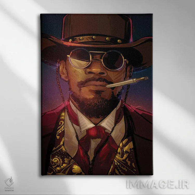 تابلو جنگو (فیلم/شخصیت) اثر نیکیتا آباکوموف - نمای روبهرو روی دیوار