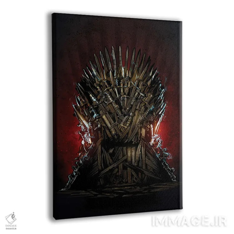تابلو تخت آهنین (بازی تاج و تخت) اثر نیکیتا آباکوموف - نمای پرسپکتیو محصول