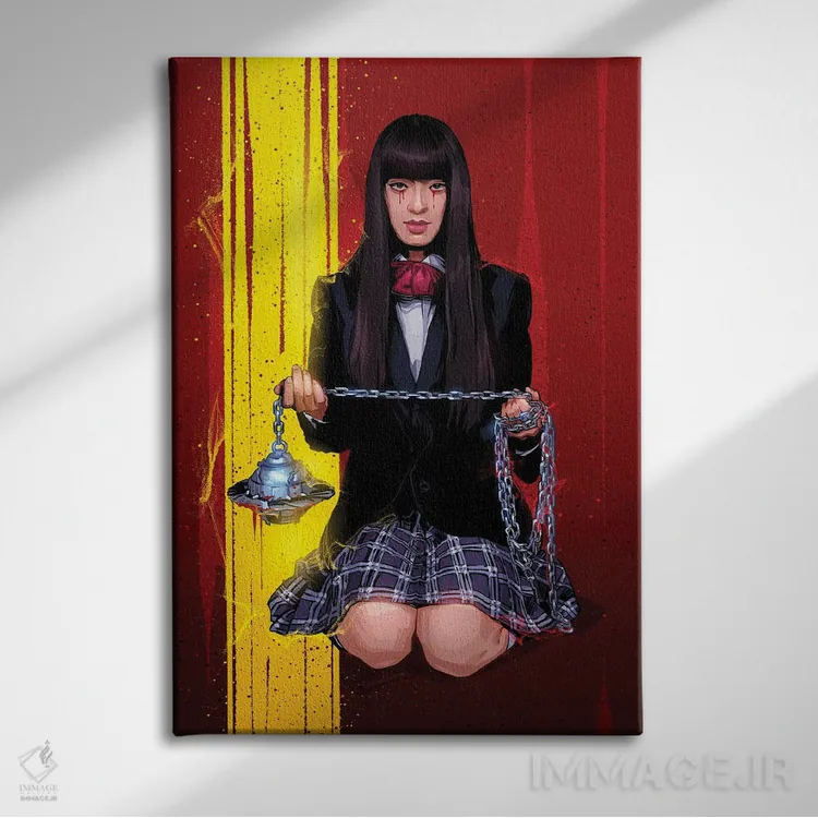 تابلو گوگو یوباری (شخصیت فیلم) اثر نیکیتا آباکوموف - نمای روبهرو روی دیوار