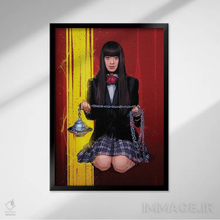 تابلو گوگو یوباری (شخصیت فیلم) اثر نیکیتا آباکوموف - نمای قابدار مشکی