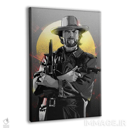 تابلو کلینت ایستوود (بازیگر) اثر نیکیتا آباکوموف - نمای پرسپکتیو محصول
